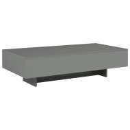 vidaXL Konferenčný stolík lesklý sivý 115x55x31 cm MDF - cena, srovnání