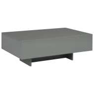 vidaXL Konferenčný stolík vysoký lesk sivý 85x55x31 cm MDF - cena, srovnání