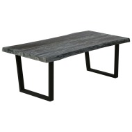 vidaXL Konferenčný stolík z masívneho dreva mindi 102x56x41 cm sivý - cena, srovnání