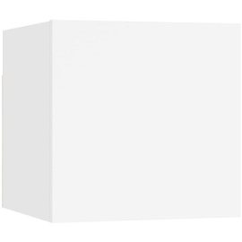 vidaXL Nočné stolíky 2 ks biele 30,5x30x30 cm drevotrieska