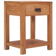 vidaXL Nočný stolík 35x35x50 cm teakový masív - cena, srovnání