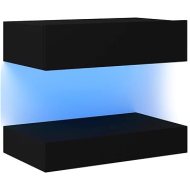 vidaXL Nočný stolík čierny 60x35 cm drevotrieska - cena, srovnání
