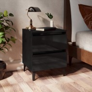 vidaXL Nočný stolík lesklý čierny 40x35x50 cm drevotrieska - cena, srovnání