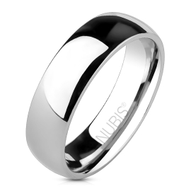 Nubis NSS1010 Dámský ocelový snubní prsten, 6 mm