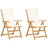 vidaXL Sklápacie záhradné stoličky 2ks hnedé masívne akáciové drevo - cena, srovnání