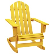 vidaXL Záhradná hojdacia stolička Adirondack jedľový masív žltá - cena, srovnání