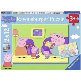 Ravensburger 075966 Prasiatko Peppa 2x12 dielikov