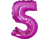 Godan Fóliový balón číslo 5 malý - fialová - 35 cm - cena, srovnání