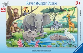 Ravensburger Afrcké zvieratá 15 dielikov