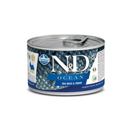 N&D OCEAN Adult Sea Bass & Squid Mini 140g