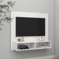 vidaXL Nástenná TV skrinka lesklá biela 102x23,5x90 cm drevotrieska - cena, srovnání