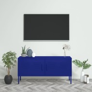 vidaXL TV skrinka námornícka modrá 105x35x50 cm oceľ - cena, srovnání