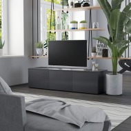 vidaXL TV skrinka, sivá 120x34x30 cm, drevotrieska - cena, srovnání