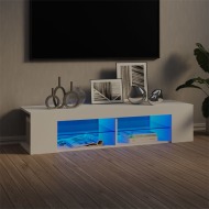 vidaXL TV skrinka s LED svetlami biela 135x39x30 cm - cena, srovnání