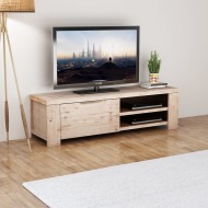 vidaXL Stojan pod TV z brúseného akáciového dreva, 140x38x40 cm - cena, srovnání