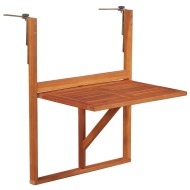 vidaXL Závesný stolík na balkón 64,5x44x80 cm, akáciový masív - cena, srovnání
