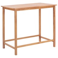 vidaXL Záhradný barový stôl 120x65x110 cm, tíkový masív - cena, srovnání
