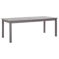 vidaXL Záhradný stôl, ošúchaná sivá 200x90x74 cm, akáciový masív - cena, srovnání
