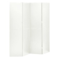 vidaXL Paraván so 4 panelmi, biela 160x180 cm oceľ - cena, srovnání
