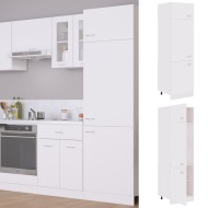 vidaXL Skrinka na chladničku, biela 60x57x207 cm, drevotrieska - cena, srovnání