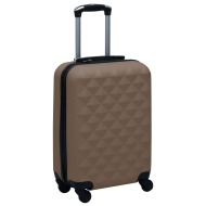 vidaXL Cestovný kufor s tvrdým krytom hnedý ABS - cena, srovnání