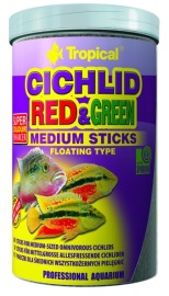 Tropical Cichlid Red & Green Medium Sticks 1000ml