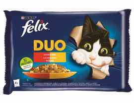 Felix DUO Lahodný výber v želé, mäsový výber 4x85g