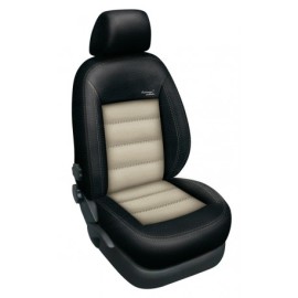 Automega Autopotahy na BMW 1, E87, od roku 2004 - 2011, kožené Authentic Leather, Leather černá/béžová 7 0092