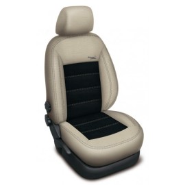 Automega Autopotahy na BMW X3, od 2003 - 2010, Authentic Velvet III., velvet béžová béžová/černá 7 0106