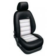 Automega Autopotahy na Mercedes B, W245, od r. 2005 - 2011, kožené Authentic Leather, Leather černá/bílá 7 2502 - cena, srovnání