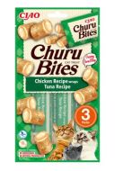 Churu Cat Bites Chicken wraps & Tuna Purée 3x10g - cena, srovnání