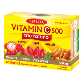 Terezia Company Vitamin C 500 mg trio natur+ 60tbl