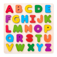 Woody Puzzle ABC masívne písmená na doske - cena, srovnání