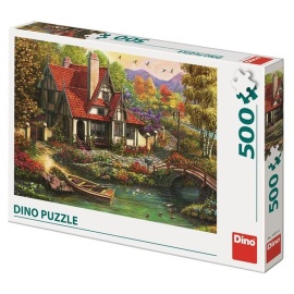 Dino Puzzle Chata pri jazere 500