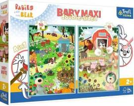 Trefl Puzzle Baby MAXI 2x10 - Deti a Medveď