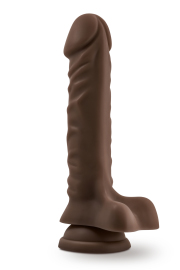 Blush Dr. Skin Plus 9 Inch Posable Dildo with Balls