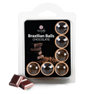 Secret Play Brazilian Balls Chocolate 6 pack - cena, srovnání