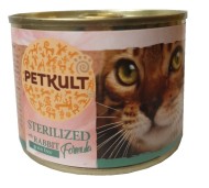 Petkult Cat Konzerva Sterilised Králik 185g - cena, srovnání