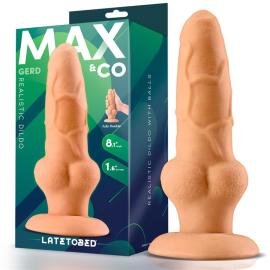 Max&Co Gerd Realistic Dildo with Testicles 8.1"