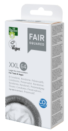 Fair Squared XXL 64 Fair Trade Vegan Condoms 8ks