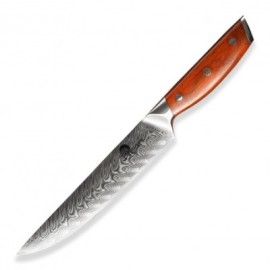 Dellinger Rose-Wood Damascus Carving 8,5"