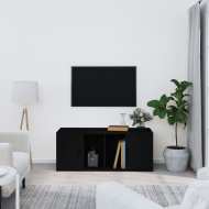 vidaXL TV skrinka čierna 100x35x40 cm spracované drevo - cena, srovnání