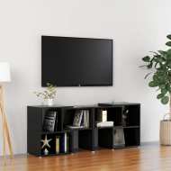 vidaXL TV skrinka, lesklá čierna 104x30x52 cm drevotrieska - cena, srovnání