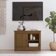 vidaXL TV skrinka medovo-hnedá 70x36,5x52 cm masívna borovica - cena, srovnání