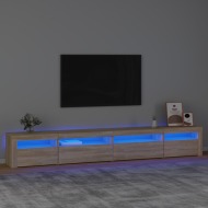 vidaXL TV skrinka s LED svetlami dub sonoma 270 x 35 x 40 cm - cena, srovnání