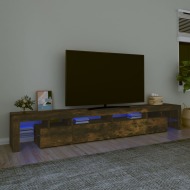 vidaXL TV skrinka s LED svetlami dymový dub 260x36,5x40 cm - cena, srovnání