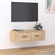 vidaXL Závesná TV skrinka dub sonoma 80x36x25 cm spracované drevo - cena, srovnání