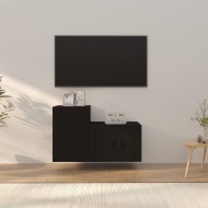 vidaXL 2-dielna súprava TV skriniek čierna kompozitné drevo - cena, srovnání