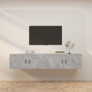 vidaXL Nástenné TV skrinky 2 ks betónovo-sivé 100x34,5x40 cm - cena, srovnání