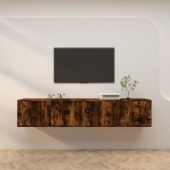 vidaXL Nástenné TV skrinky 2 ks dymový dub 100x34,5x40 cm - cena, srovnání